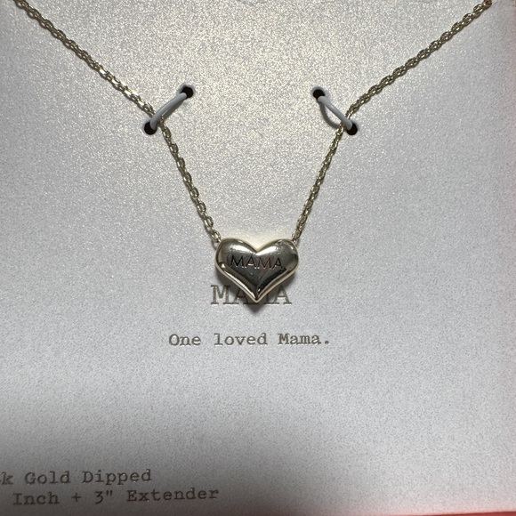 a new day Jewelry - A New Day Mama Heart Necklace in Gold